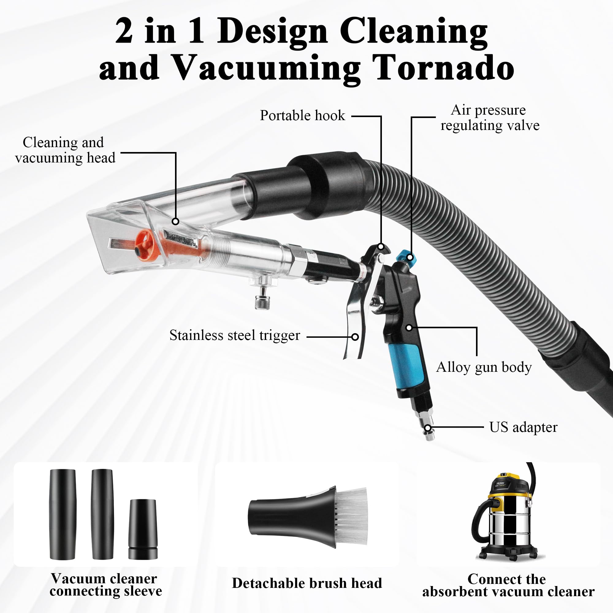 GOCCIDA beveled brush attached cleaning seam and improving reach