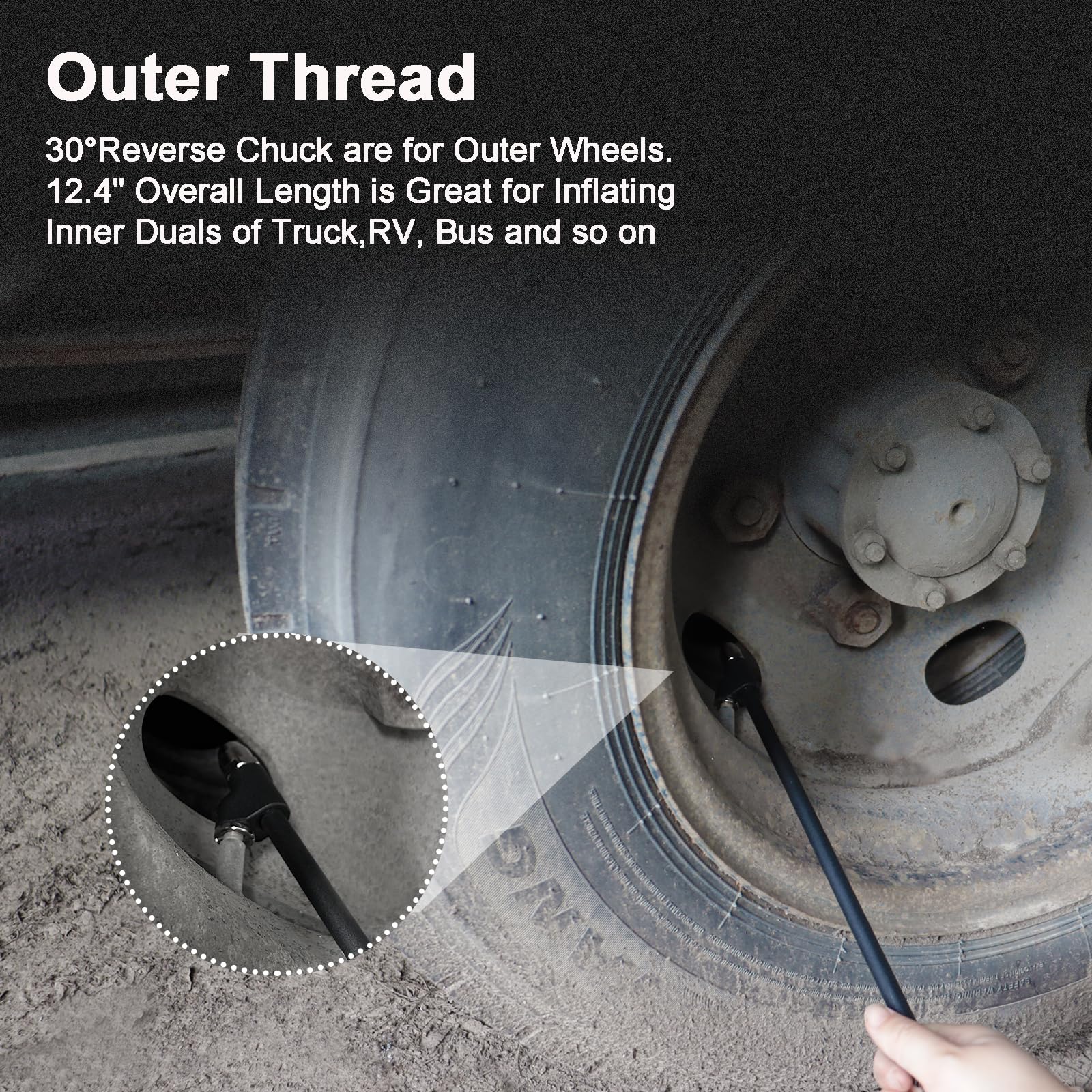 GODESON quick plug on inflator hose illustrating fast compressor connection and convenience