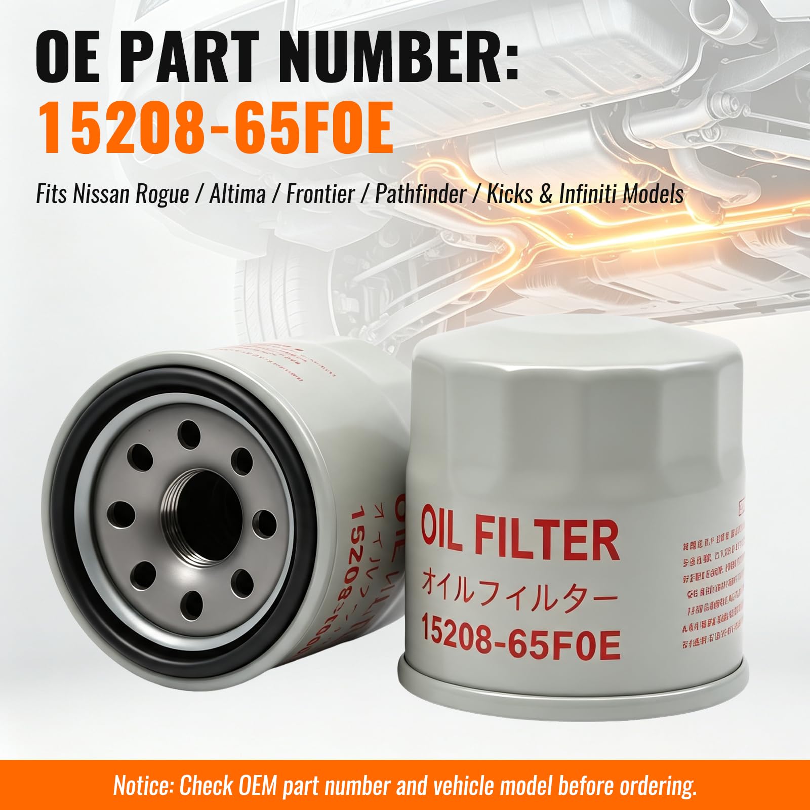 GOFIRA top label close-up displaying part number and fitment for accurate selection