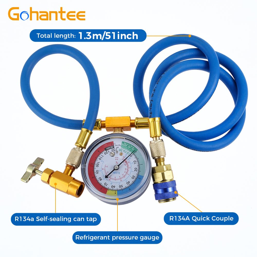 gohantee gauge close-up dial with color scales for fast accurate reading