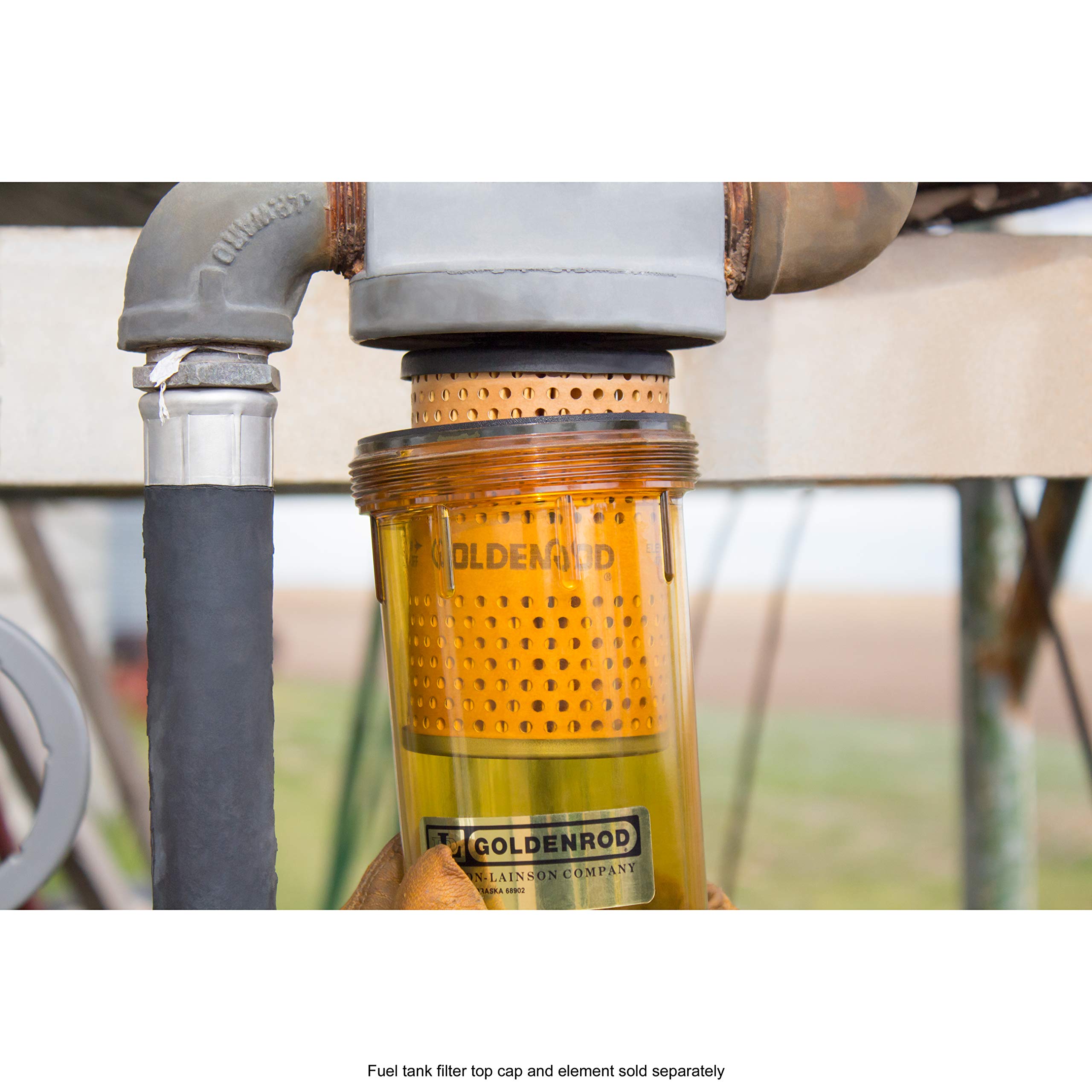 Goldenrod drain valve detail enabling easy sediment removal benefit