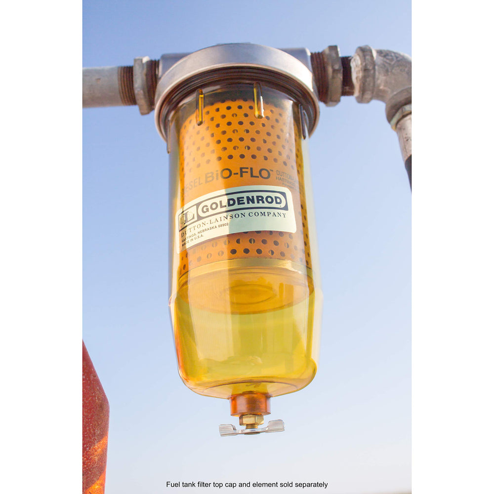 Goldenrod in-use mounted on filter assembly for straightforward installation benefit