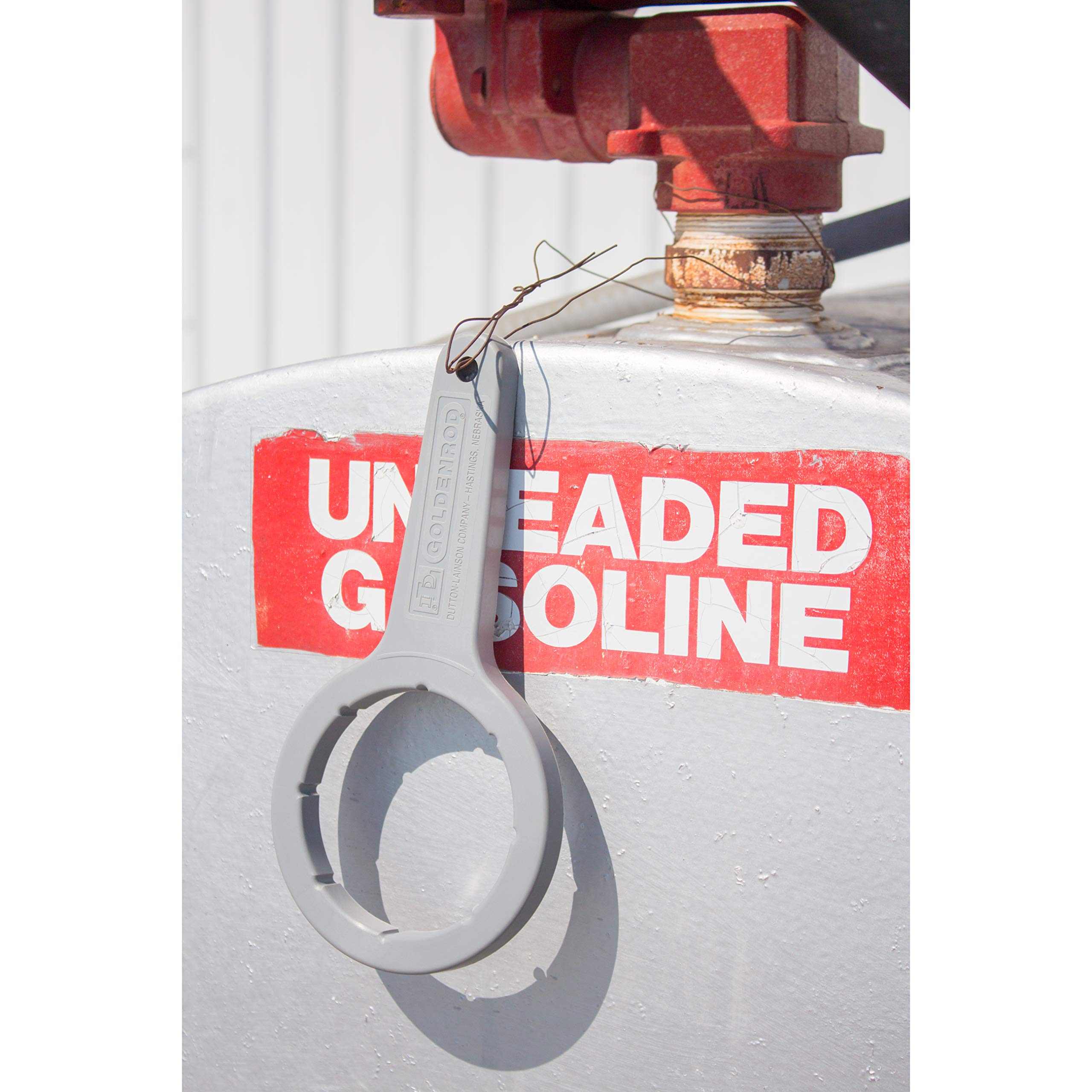 Goldenrod wrench close-up of reinforced nylon texture and durability