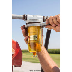 Goldenrod wrench hanger detail mounted on fuel tank for accessibility