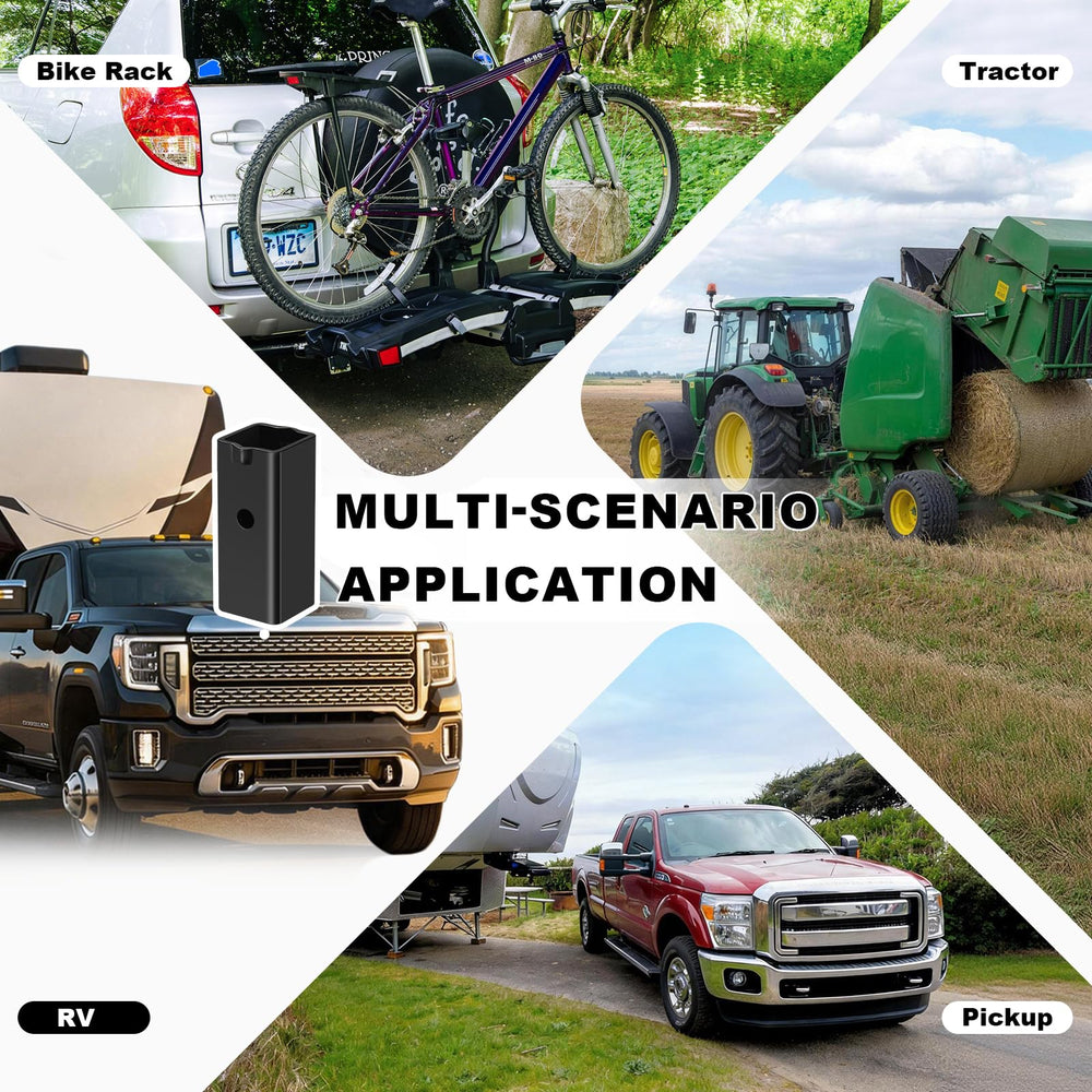 GOLDY TRAILERHITCH with bike rack attached showing versatile accessory compatibility