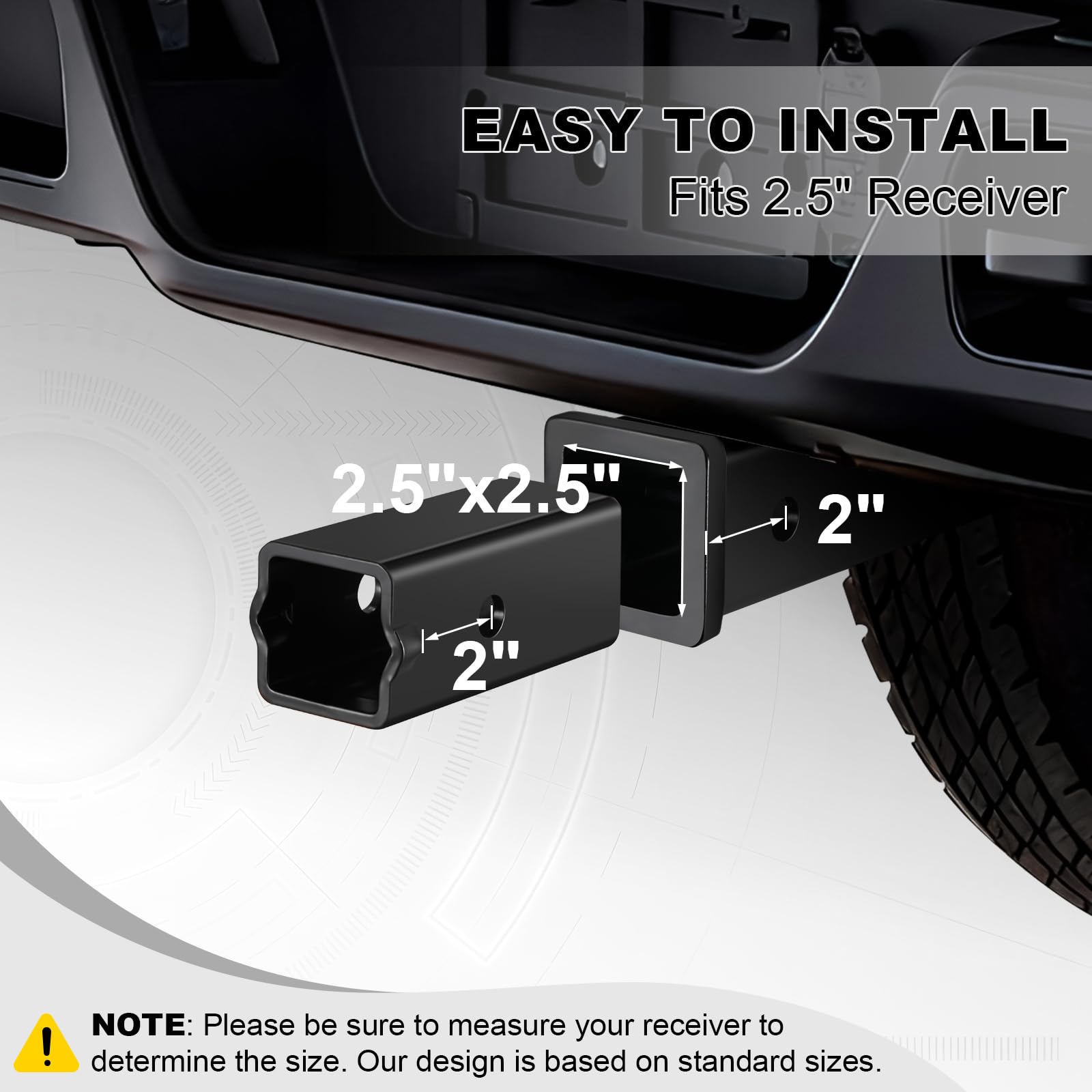 GOLDY TRAILERHITCH installed in vehicle receiver showing quick insert-and-pin benefit