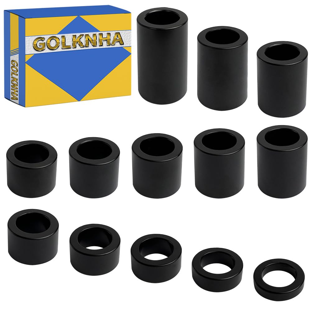 GOLKNHA front view of complete 13-piece spacer kit showing organized sizes and finish