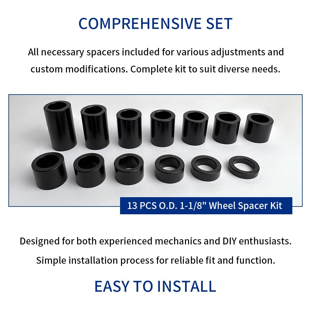 GOLKNHA spacers staged in garage custom build conveying easy installation