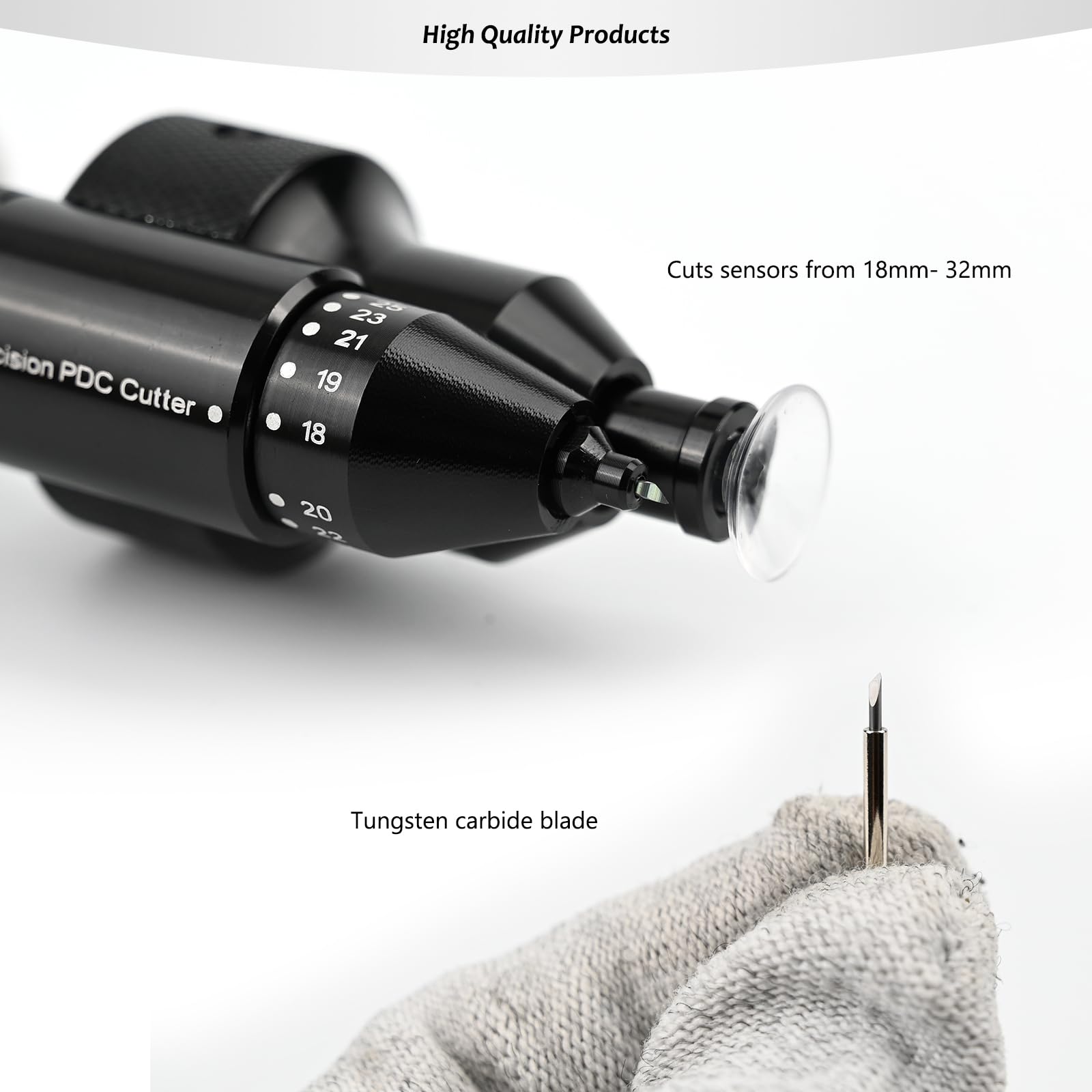Gomake micro-adjust knob close-up enabling accurate blade depth control