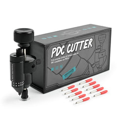 Gomake front view showing compact cutter and benefits for precise sensor holes