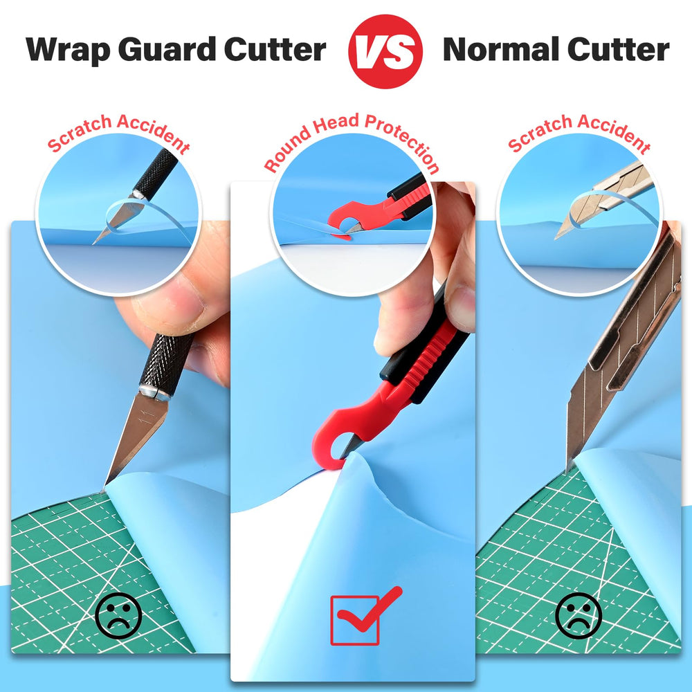 Gomake close-up of rounded head protection illustrating safe curve trimming benefit