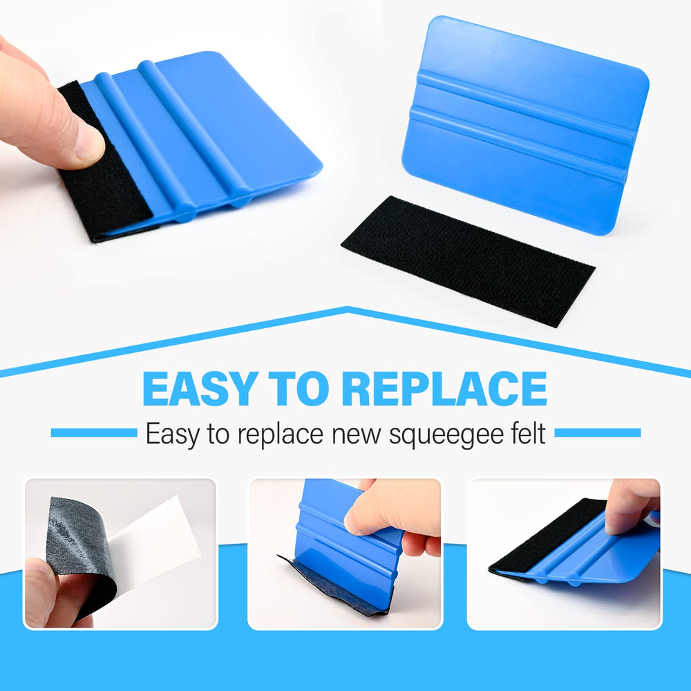 Gomake squeegee held to show anti-slip grip for safer control
