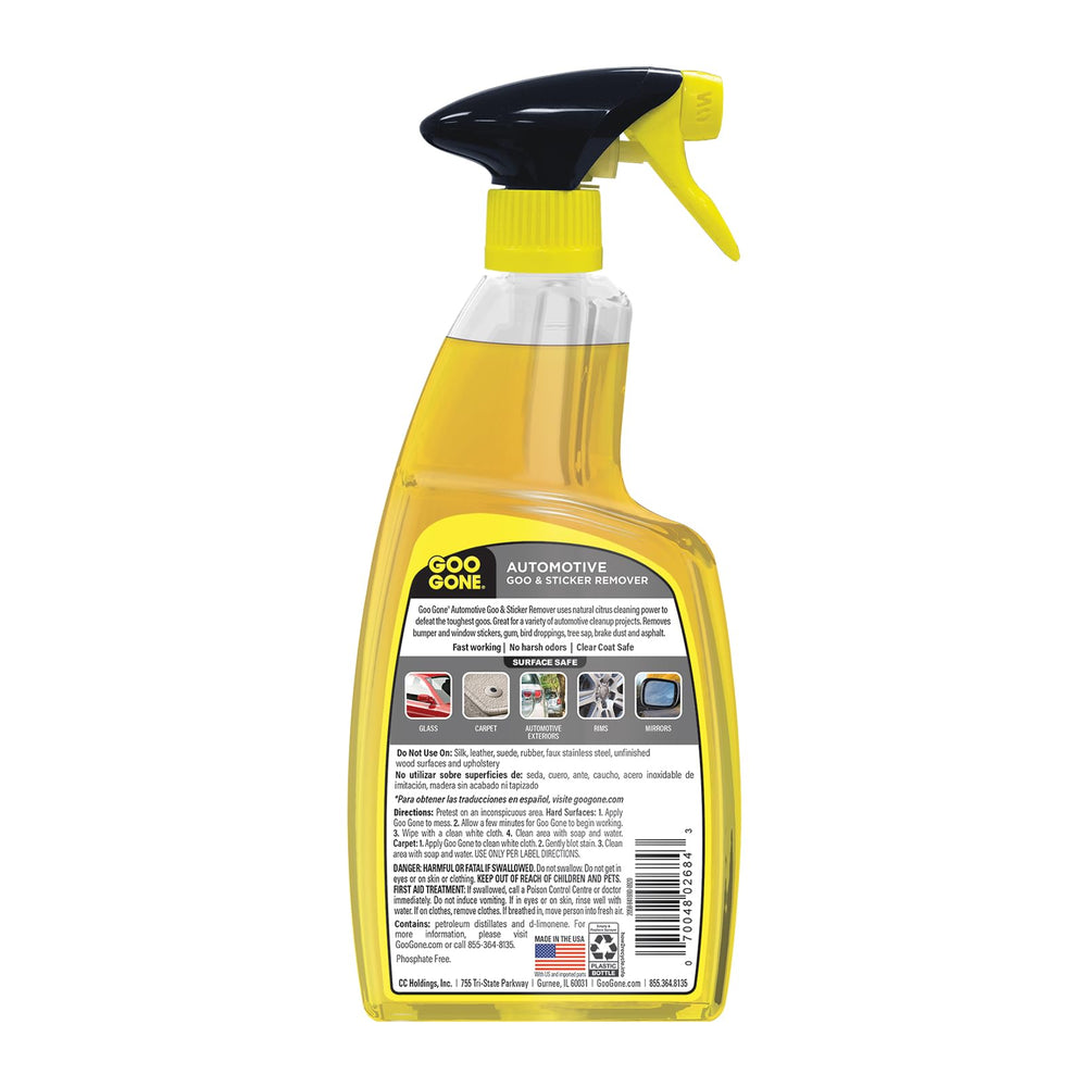 Goo Gone kit staged with car keys and bucket showing ready-for-detailing convenience