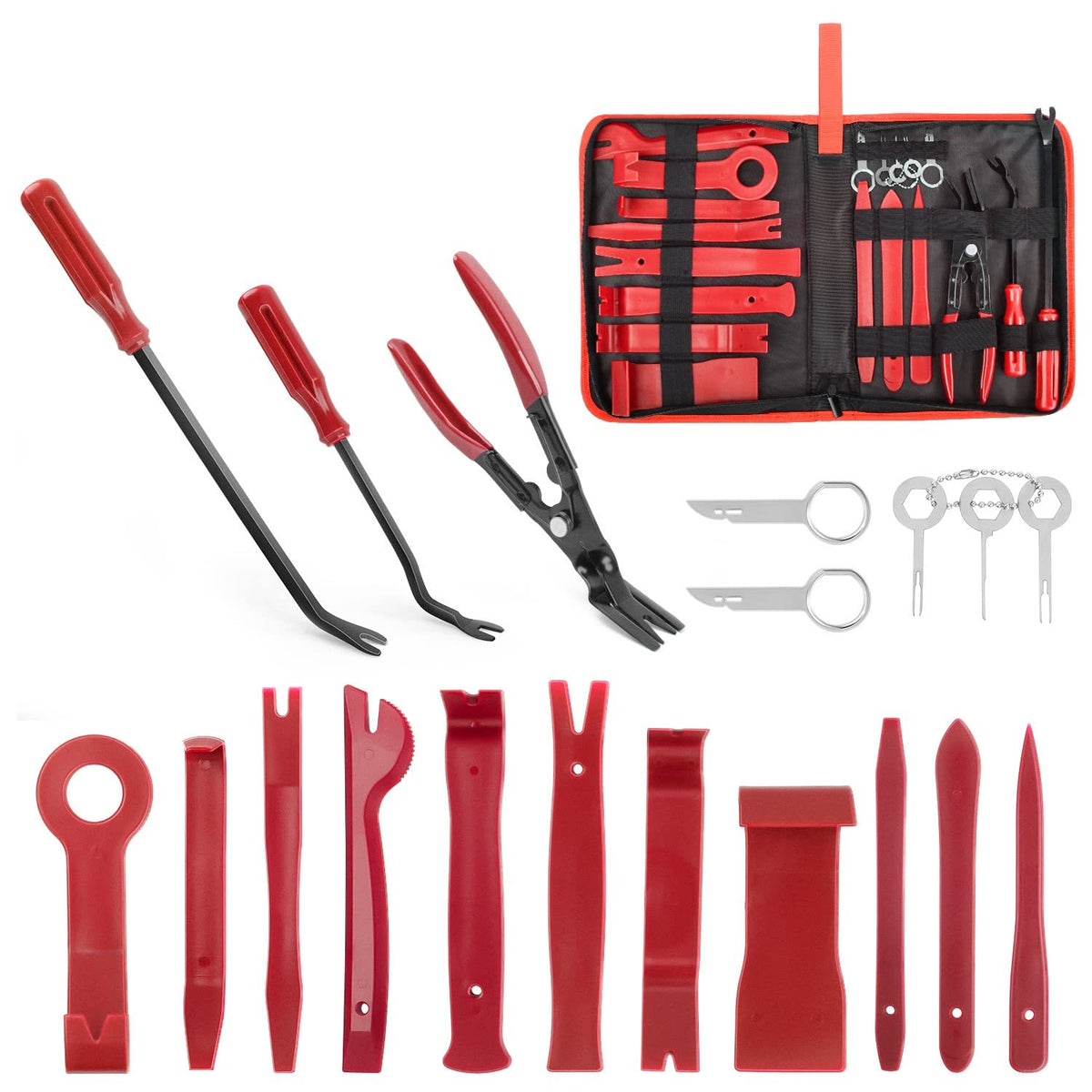 GOOACC full 19-piece set in storage bag protects tools and improves portability