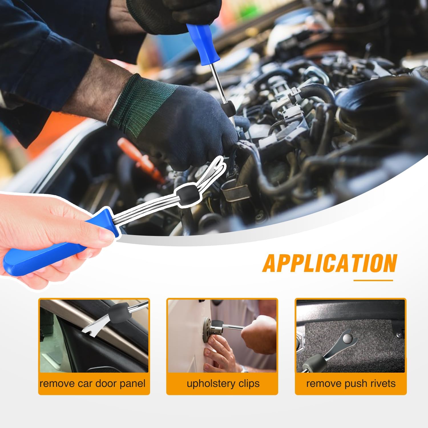 GOOACC bumper retainer clip installed on vehicle demonstrating secure exterior hold