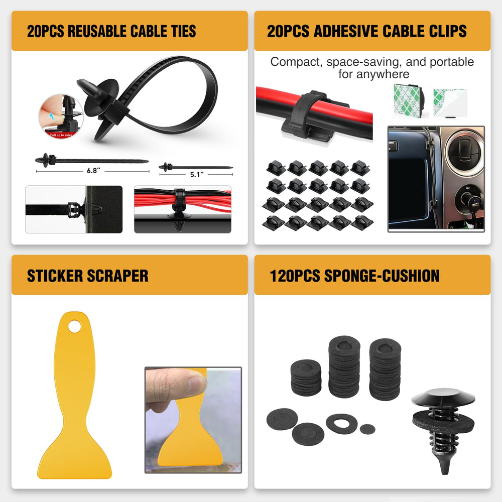 GOOACC foam cushions and valve caps protecting surfaces and seals benefit