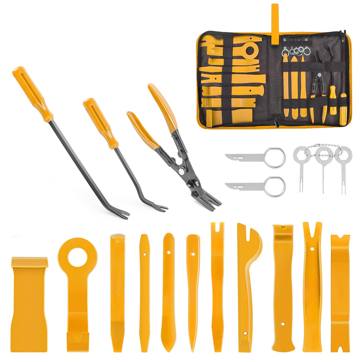GOOACC front layout showing all tools and bag for easy identification and portability