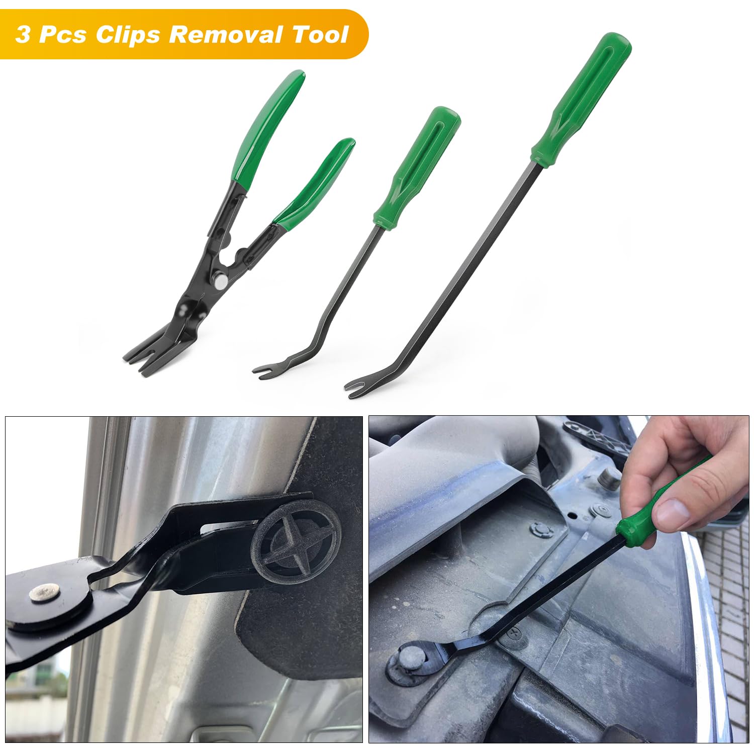 GOOACC tool prying open car door panel safely without scratching finish