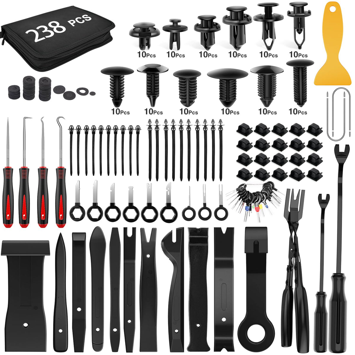 GOOACC kit overview open bag showing organized parts and quick access