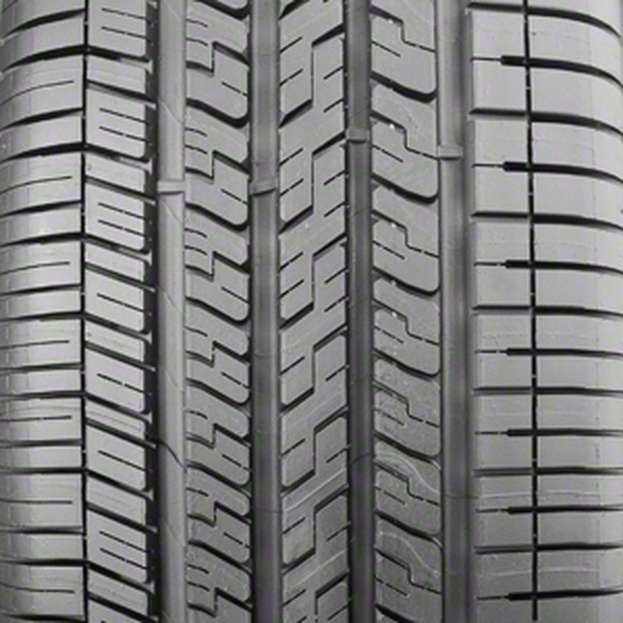 Goodyear tire on wet asphalt demonstrating reduced hydroplaning risk