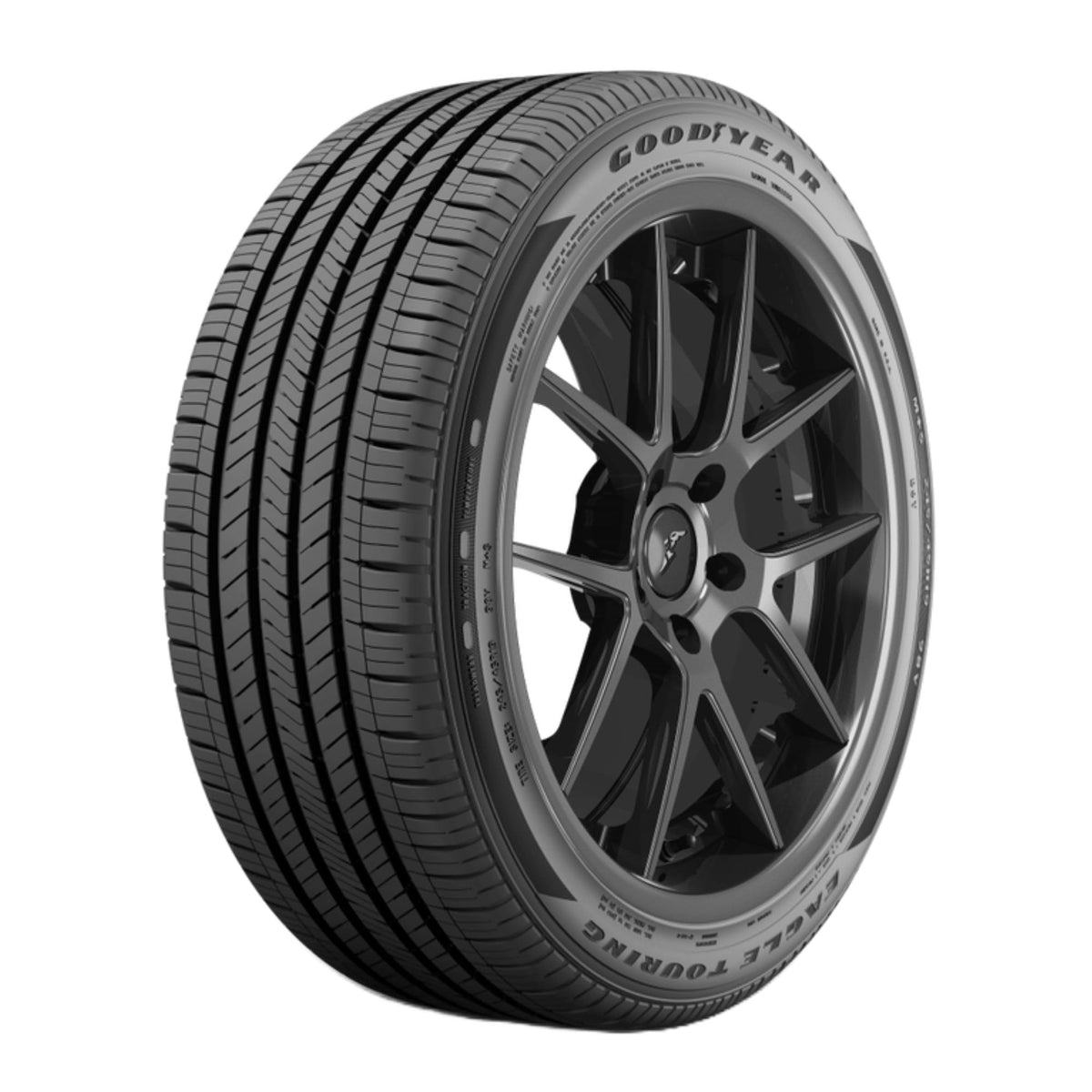 Goodyear Eagle Touring front view showing profile and fit benefits