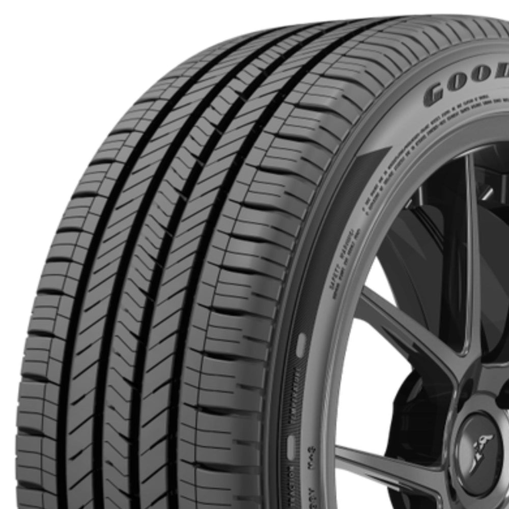 Goodyear Eagle Touring mounted on SUV illustrating stable handling