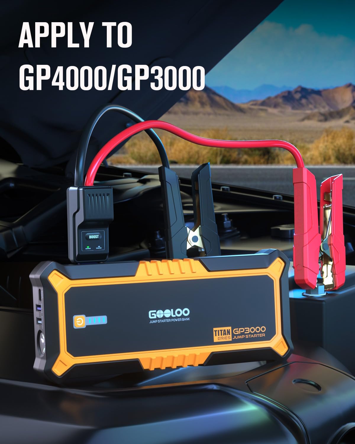 GOOLOO clamp detail with heavy-metal jaws, durable grip for long-term use