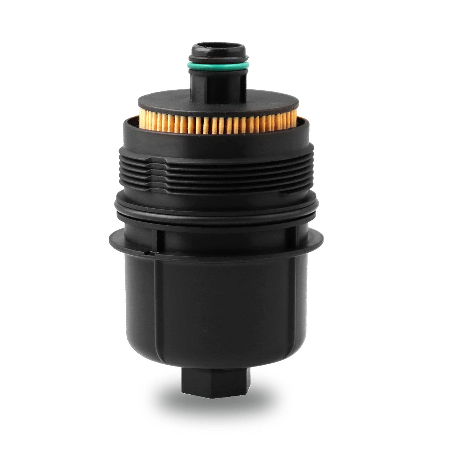 Goopool front view housing cap showing precise fit and protection