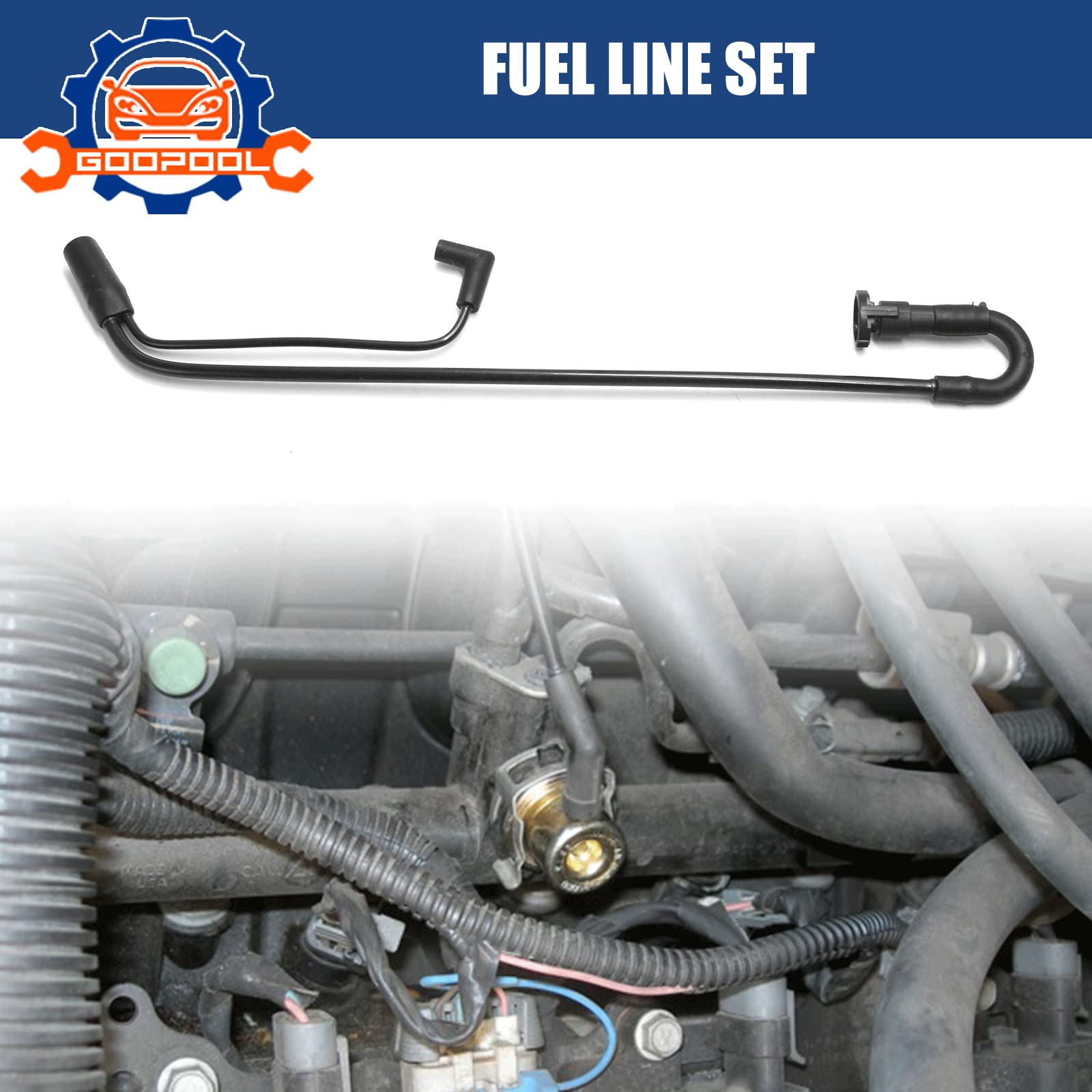 Goopool harness installed in engine bay demonstrating proper routing benefit