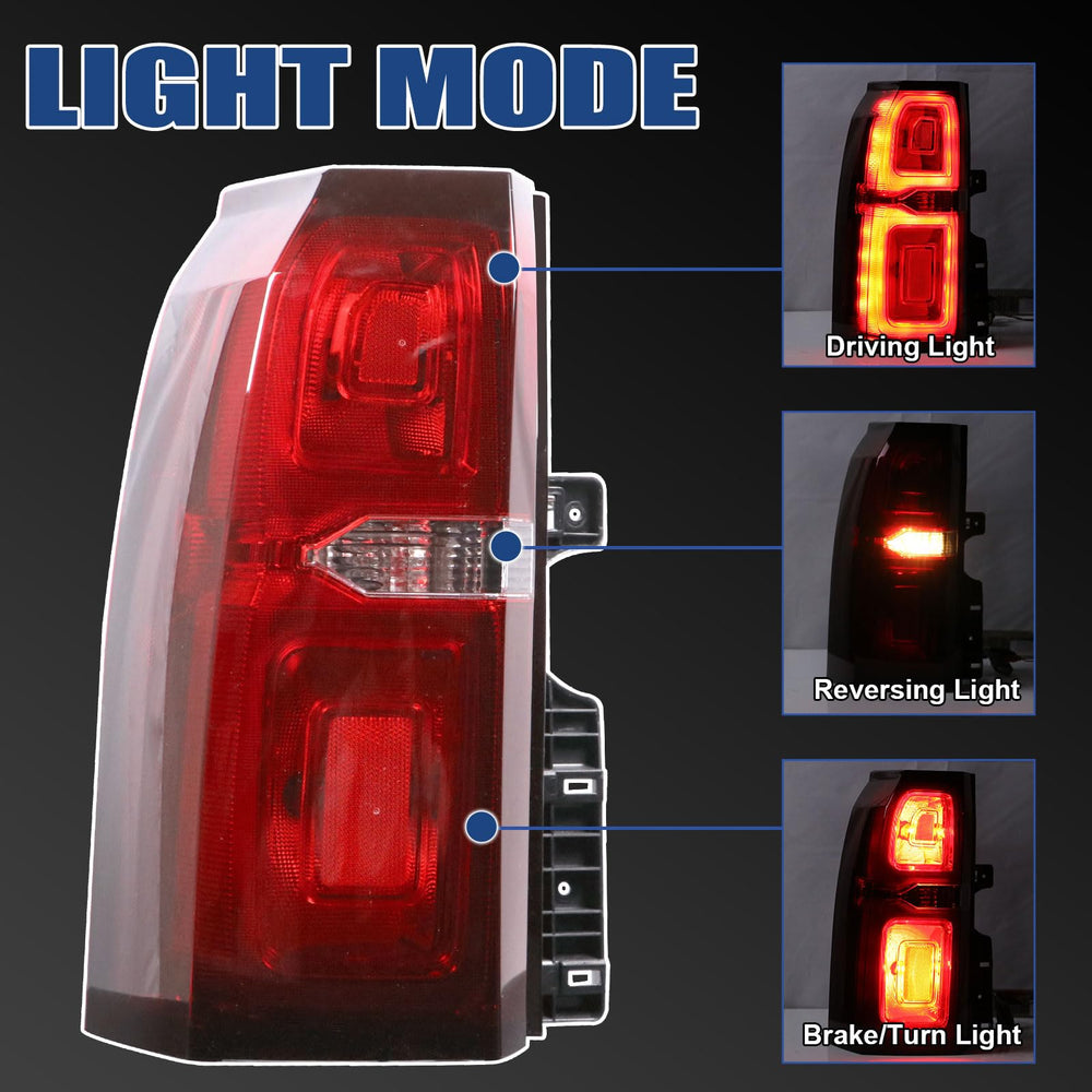 Goopool tail light installed on vehicle left side improving rear visibility