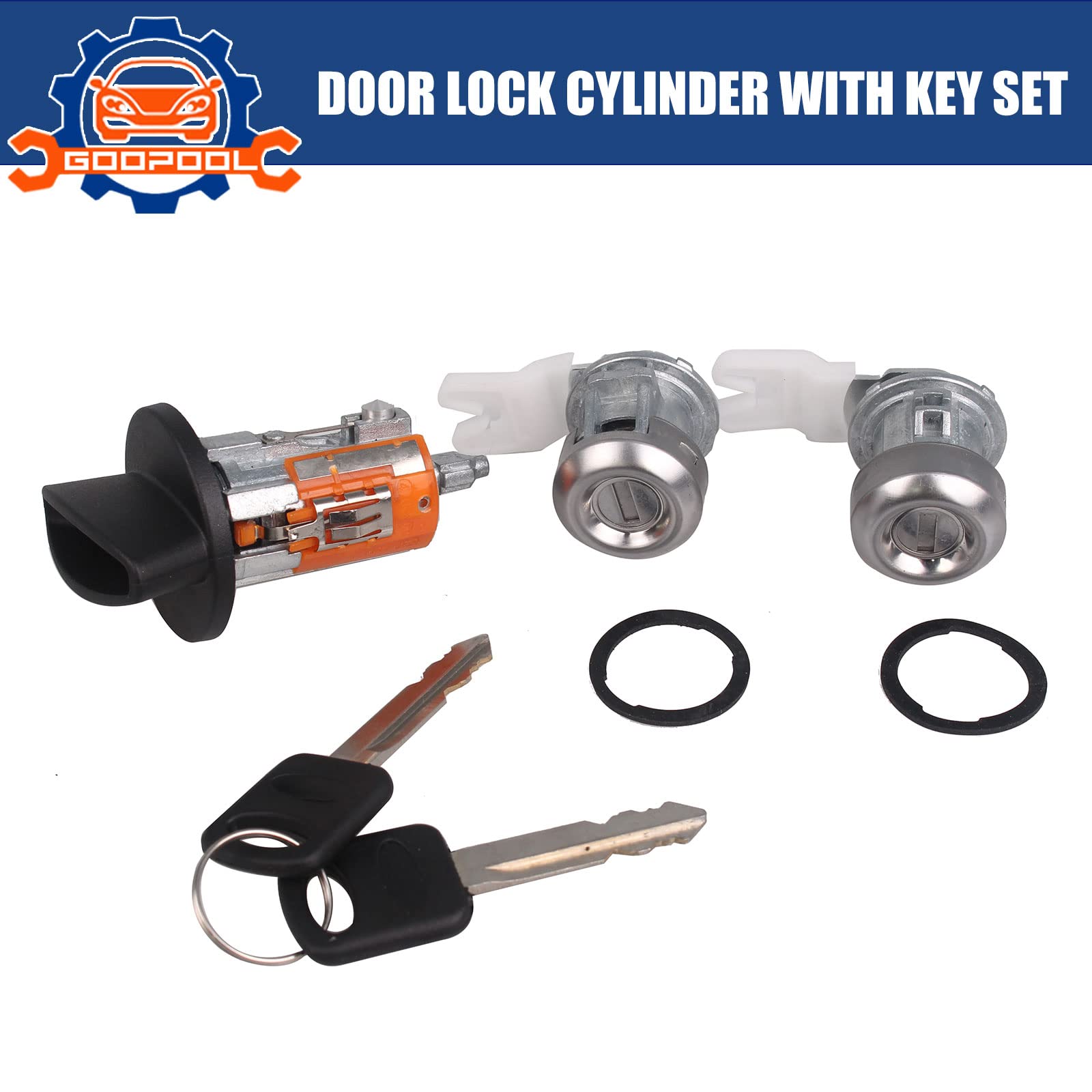 Goopool matching OEM-style keys and oval blanks included for quick replacement or duplication