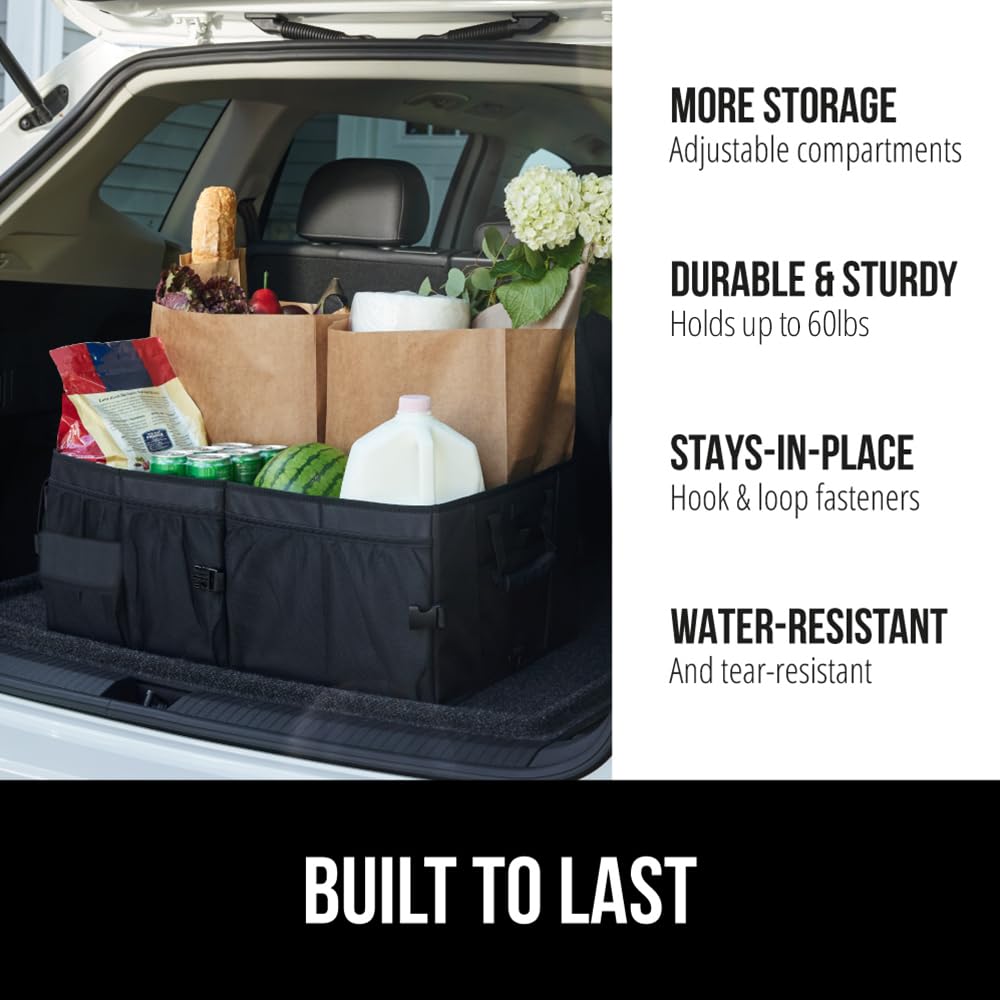 GORILLA GRIP open organizer showing two compartments and quick access