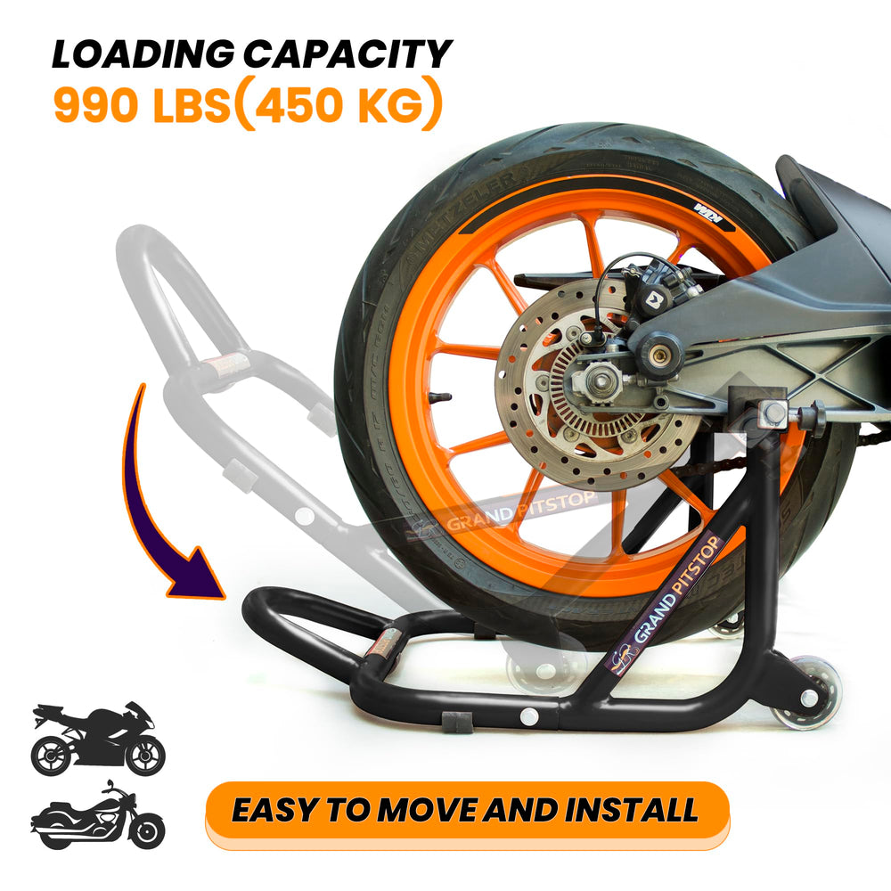 GRAND PITSTOP caster wheel detail for smooth rolling benefit