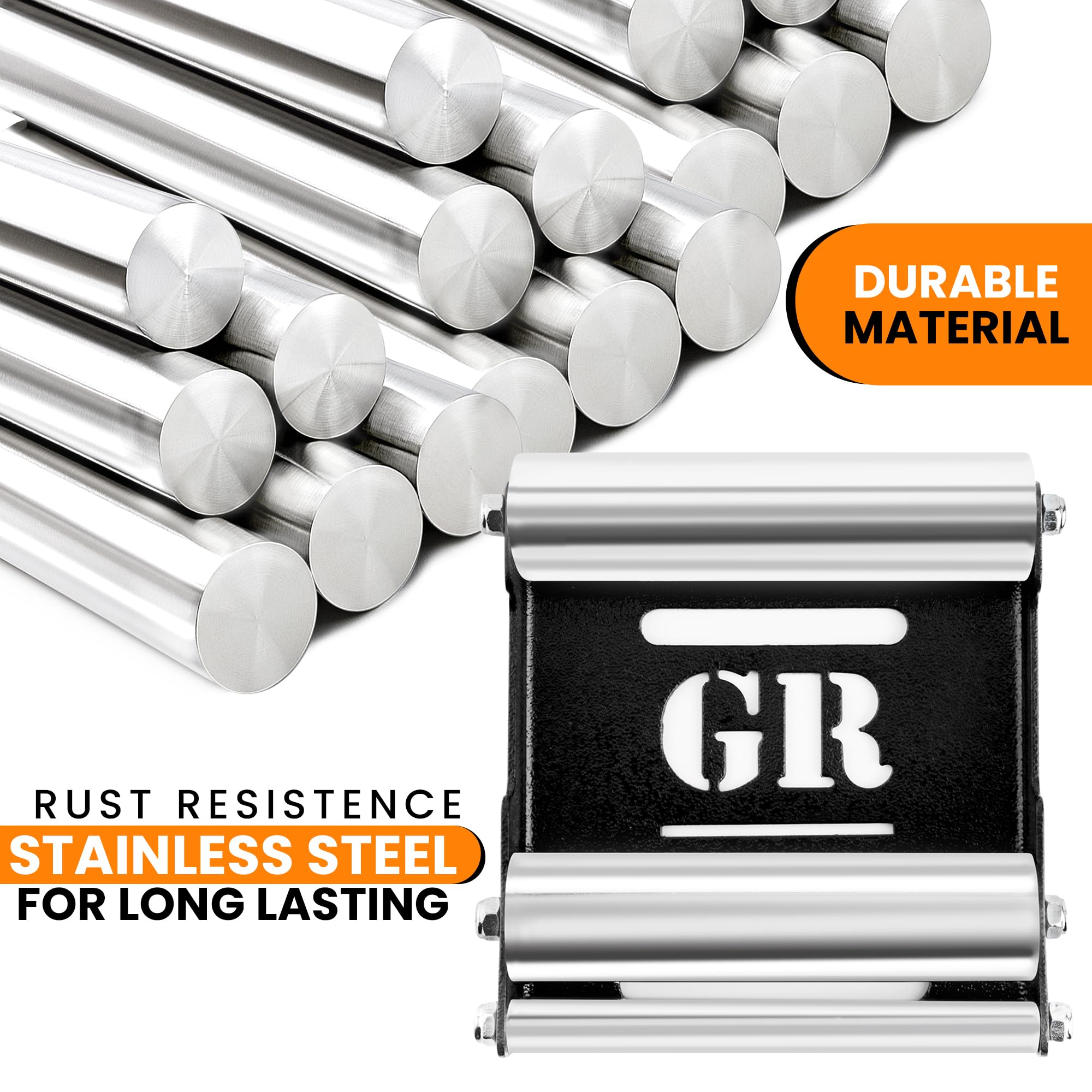 GRAND PITSTOP close-up of roller texture showing smooth rotation benefit