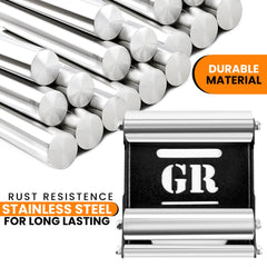 GRAND PITSTOP close-up of roller texture showing smooth rotation benefit