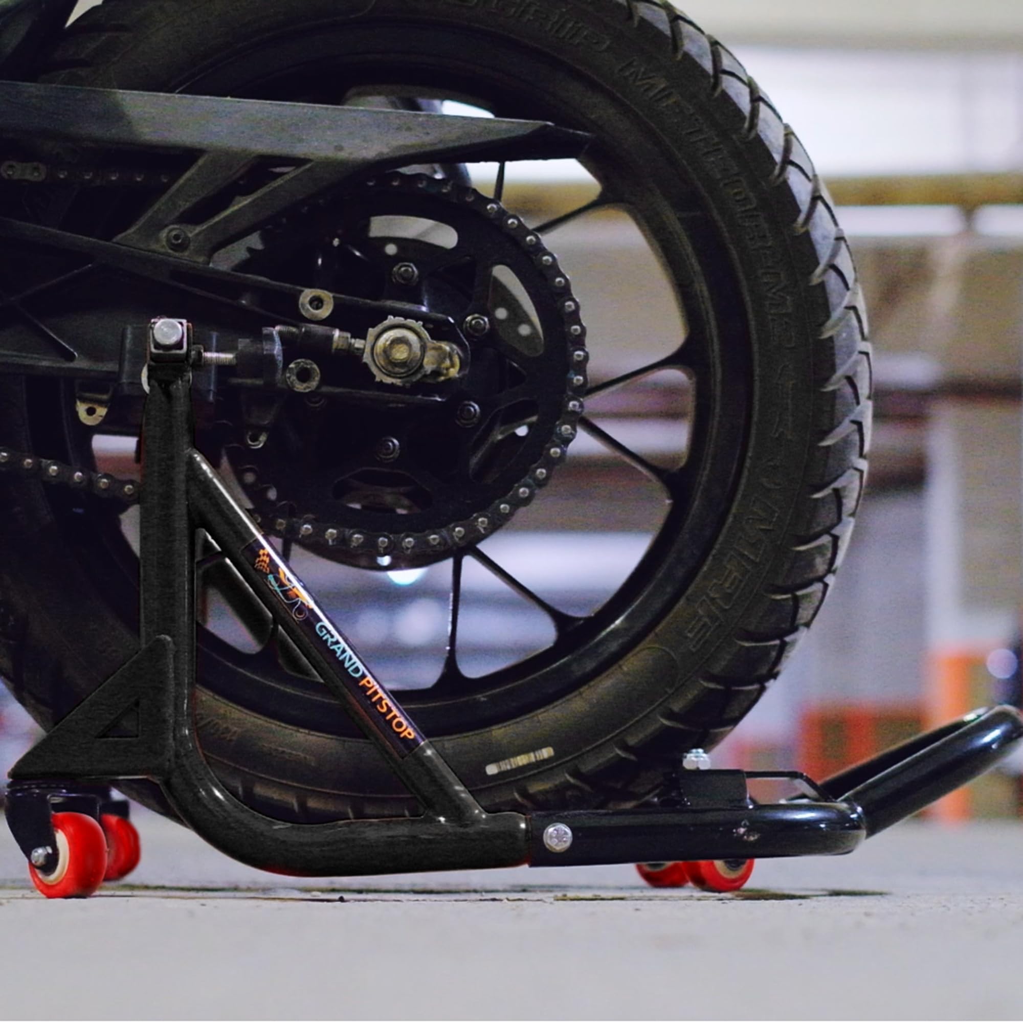 Grand Pitstop dismantled and folded for storage saving space and easing transport
