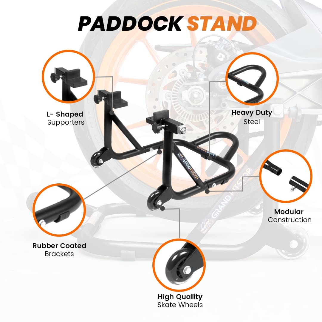 GRAND PITSTOP rubber padded spool contact for frame protection benefit