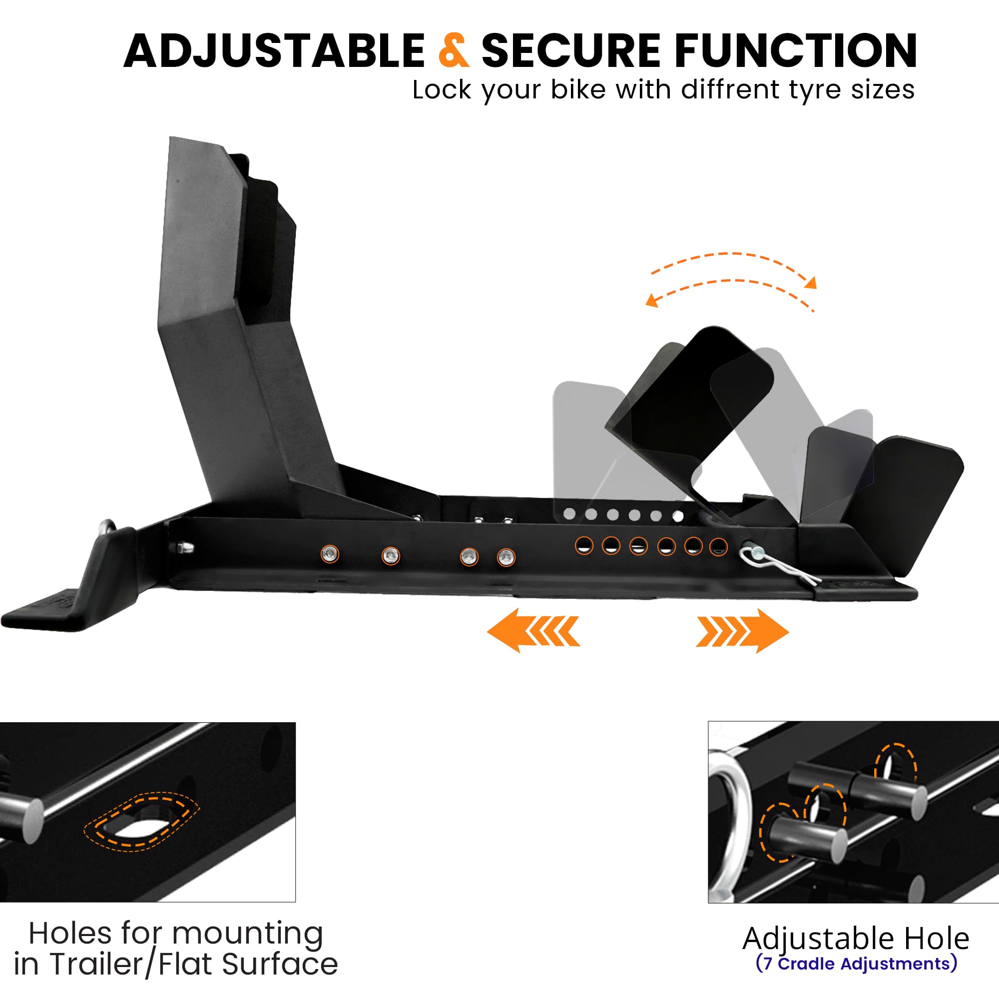 GRAND PITSTOP installed on a trailer providing firm transport stability