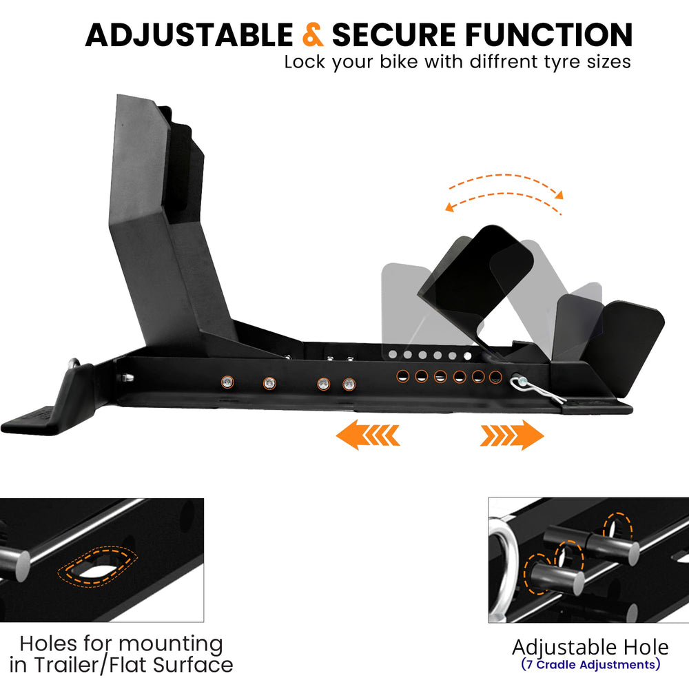 GRAND PITSTOP installed on a trailer providing firm transport stability