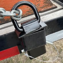 Grandroad auto D-ring beside a ruler showing scale for accurate sizing