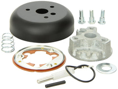 Grant die-cast hub close-up showing precise machining and secure fit benefit