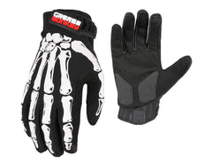GREASE MONKEY front view of Bones Xtreme glove showing fit and labeling, rugged protection