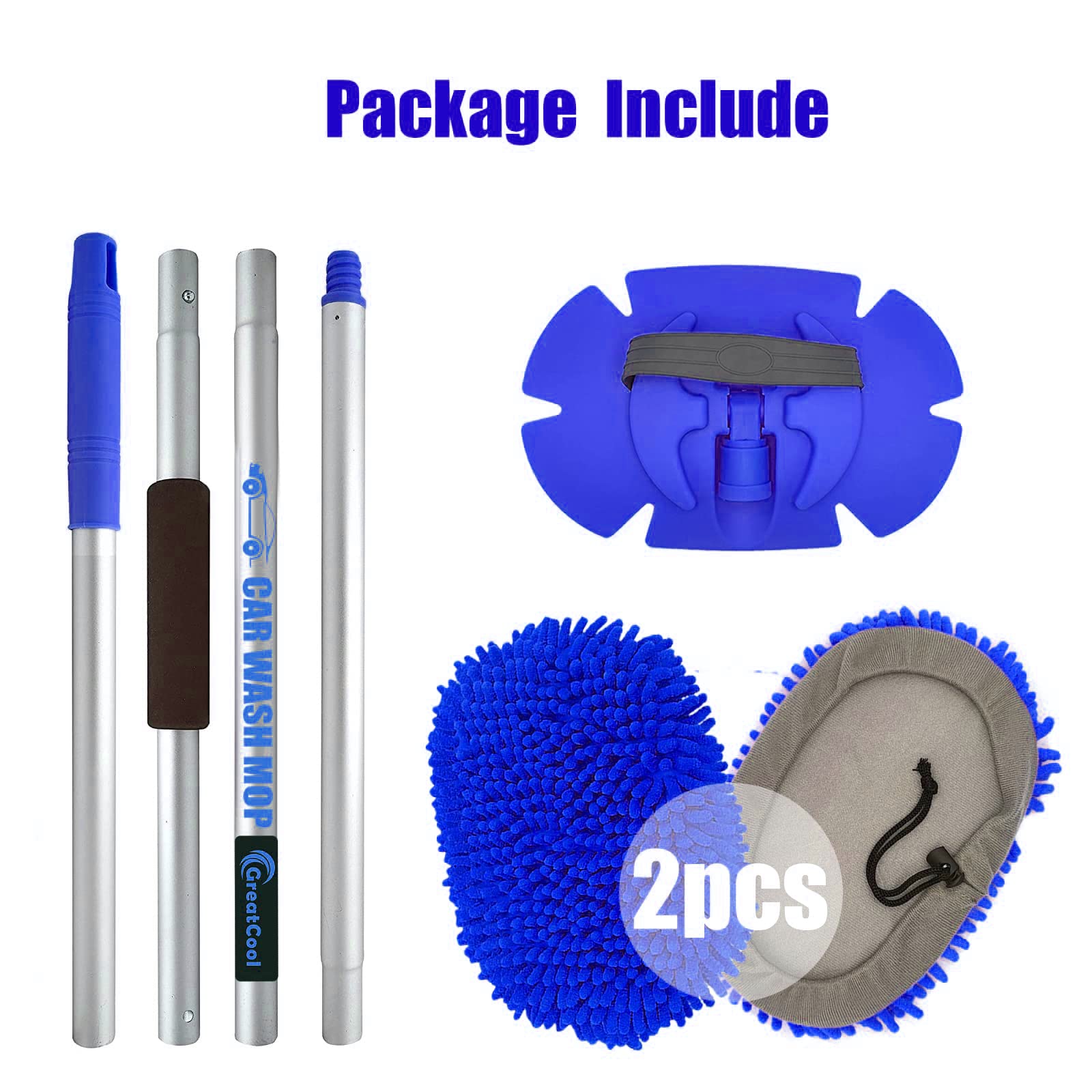 GreatCool mop cleaning home window showing multi-surface versatility
