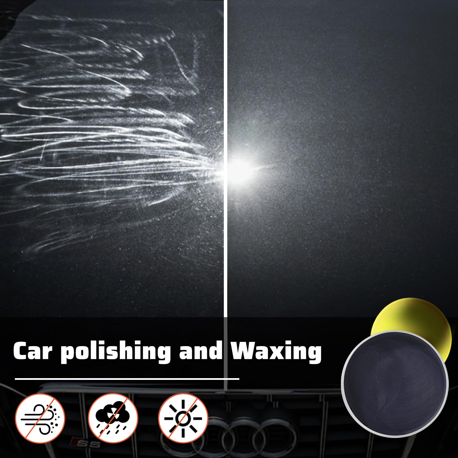 Greedy tree buffing with microfiber for streak-free shine