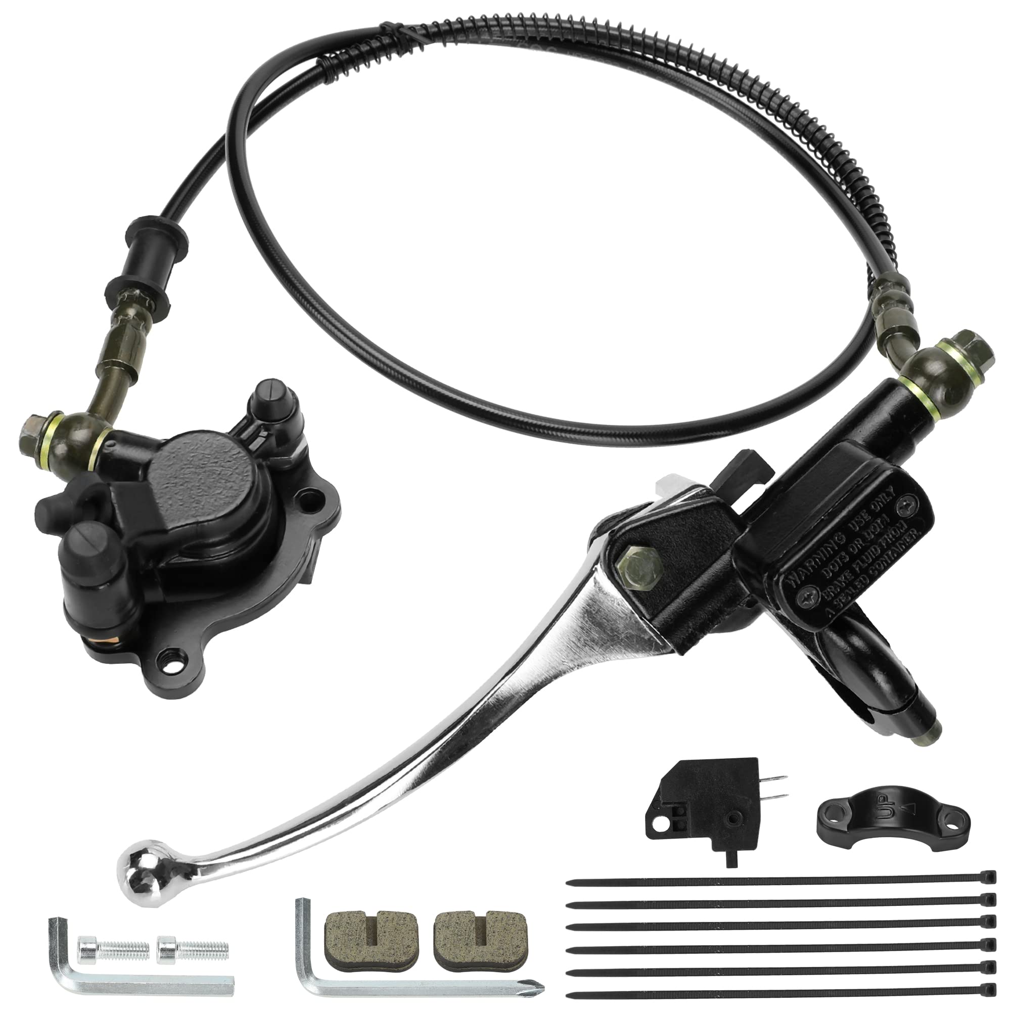GREHUA front assembly showing durable cast caliper and stronger stopping power