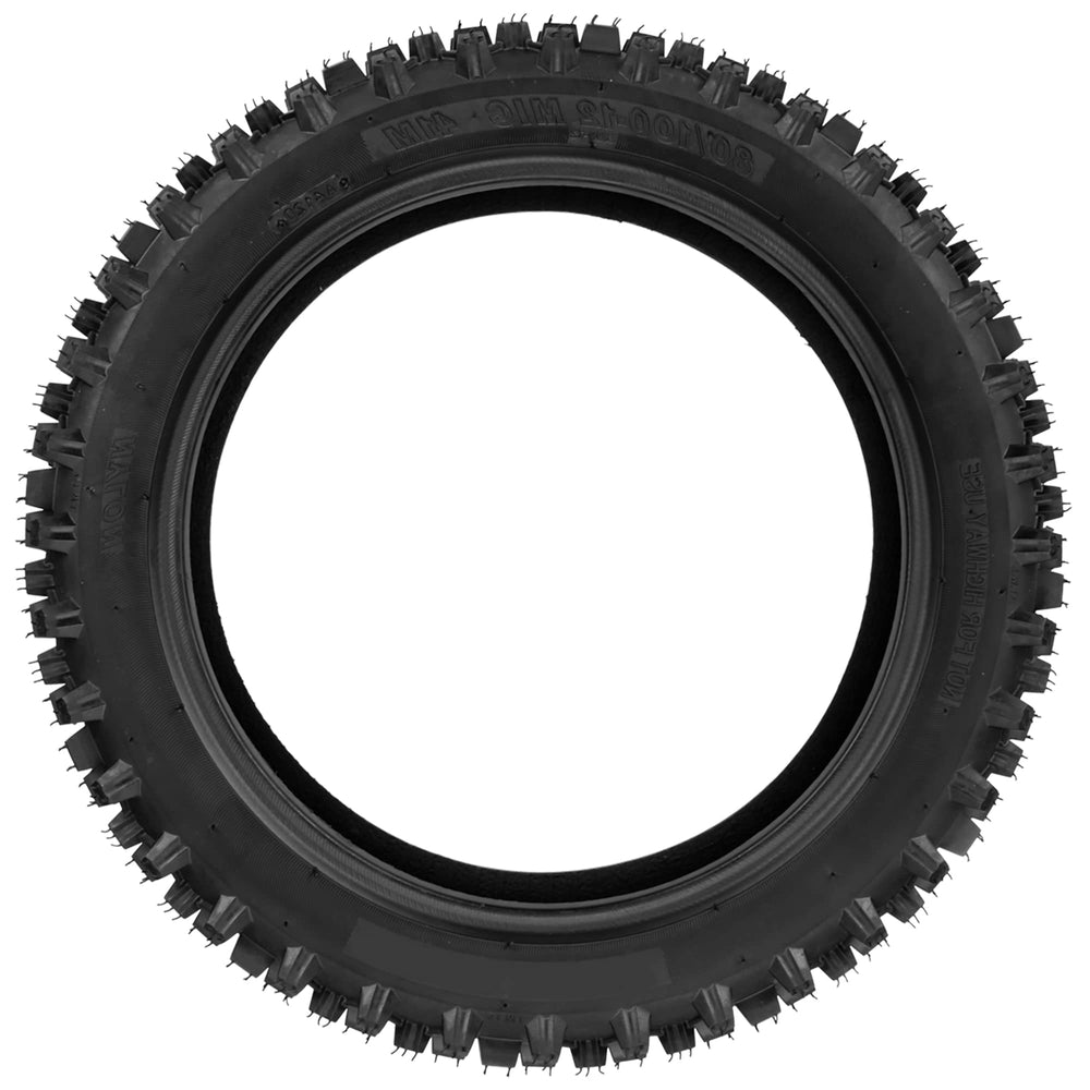 GREHUA 2.50-14 front tire mounted on CRF110 demonstrating fit