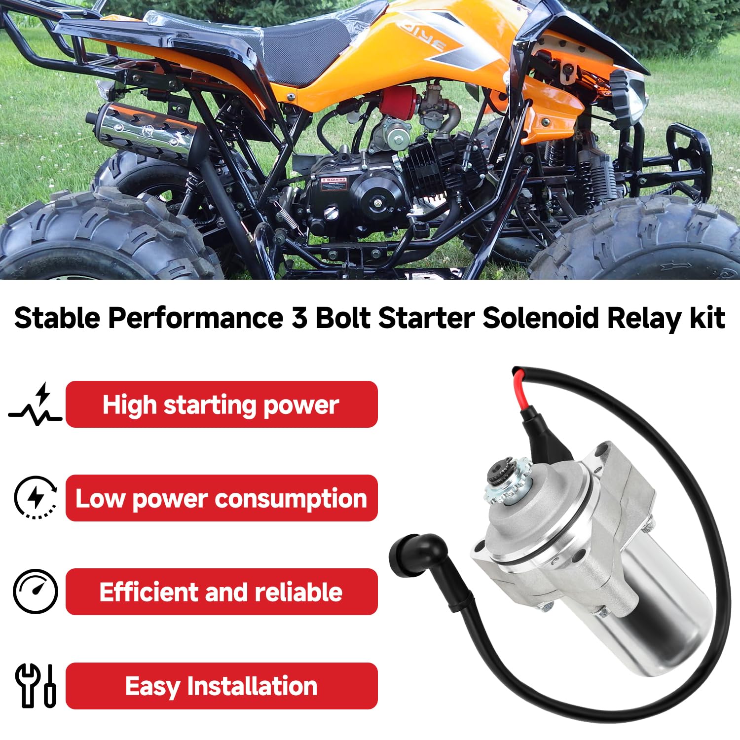 GREHUA starter close-up of drive gear highlighting durable metal construction