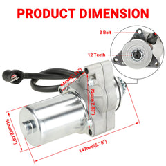 GREHUA starter motor wiring detail with connector for fast plug-and-play installation