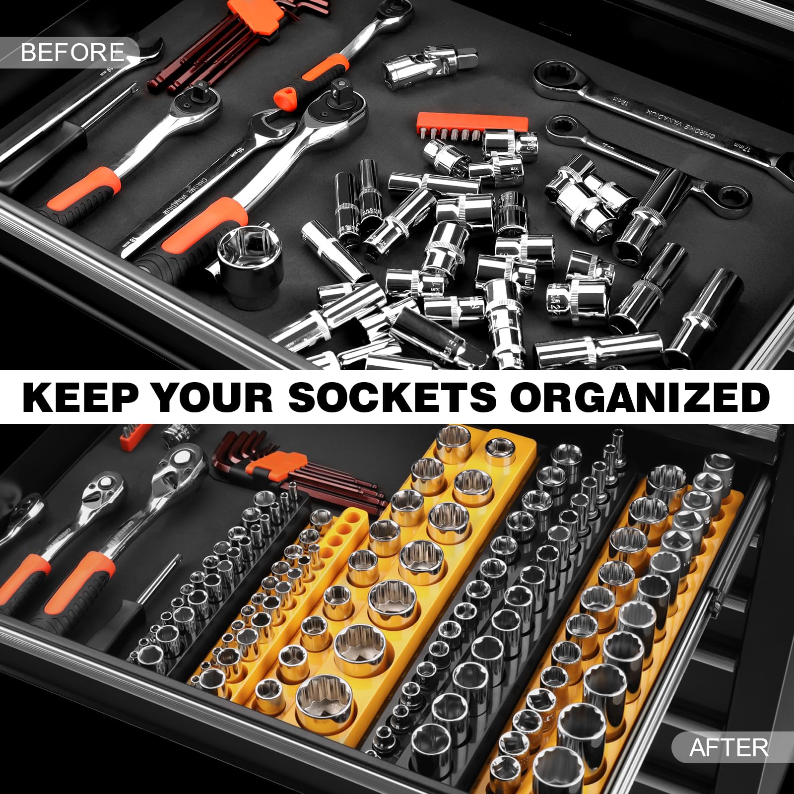 GRENPRO magnetic base closeup securing trays to metal surface