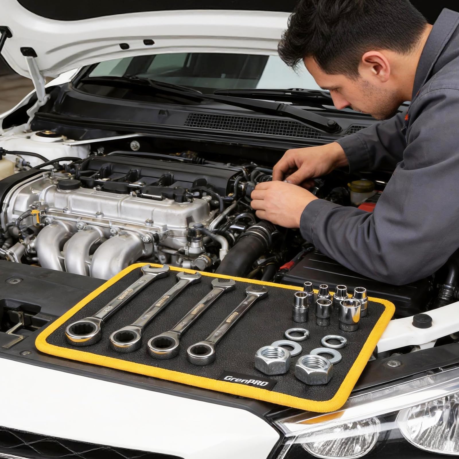 GRENPRO pickup tool collapsed for compact storage and easy toolbox fit
